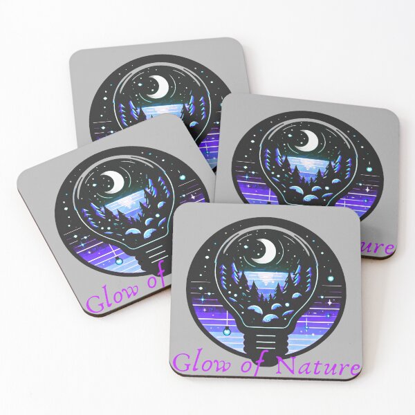 Item preview, Celestial Nature Glow: Enchanted Lightbulb Landscape. designed and sold by PhantomArtStore.