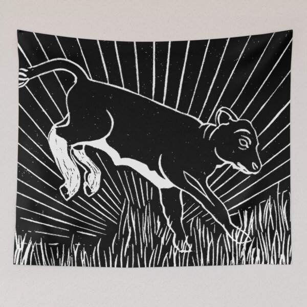 Item preview, Leaping Calf designed and sold by mrHydeArt.