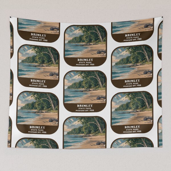 Item preview, Vintage Brimley State Park (Michigan) designed and sold by RabbitK.