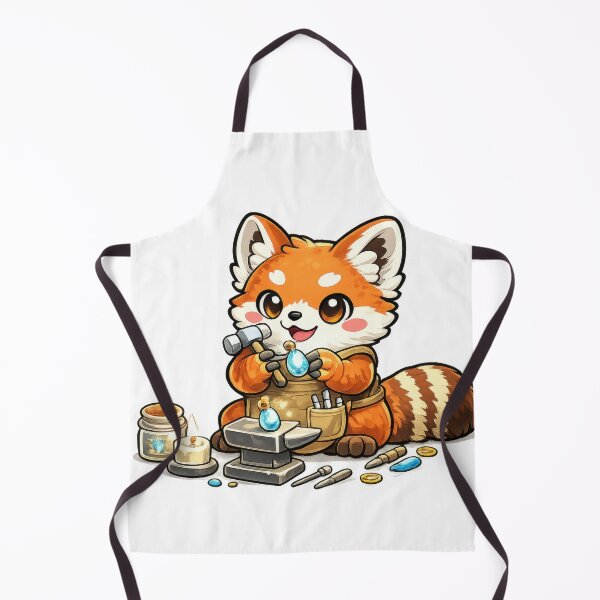 Item preview, Red Panda Gem Crafter designed and sold by jgvisualarts.