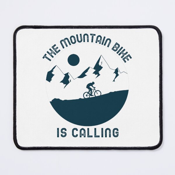 Item preview, The Mountain Bike is Calling, Biking Outdoor Adventure, Cycling designed and sold by BriAngelaBubbleDesigns.