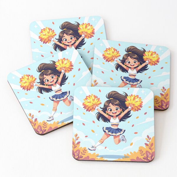 Item preview, Cheerleader with pompoms designed and sold by PrintLabStudio.