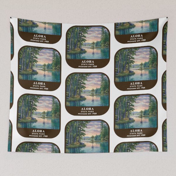 Item preview, Vintage Aloha State Park (Michigan) designed and sold by RabbitK.
