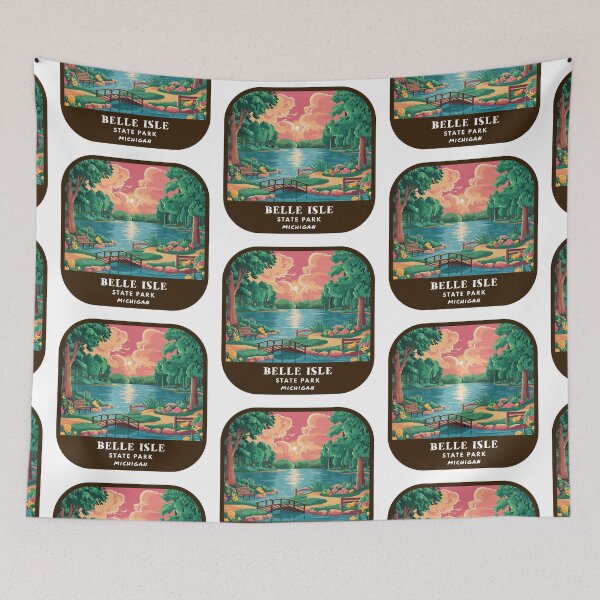 Item preview, Vintage Belle Isle State Park (Michigan) designed and sold by RabbitK.