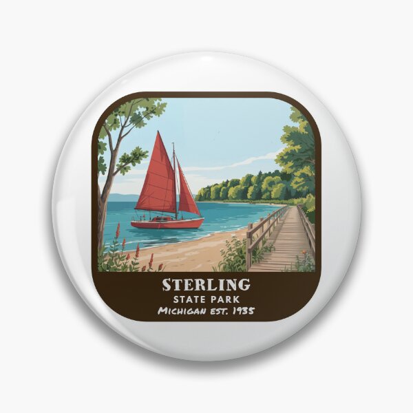 Artikelvorschau, Vintage Sterling State Park (Michigan) entworfen und verkauft von RabbitK.