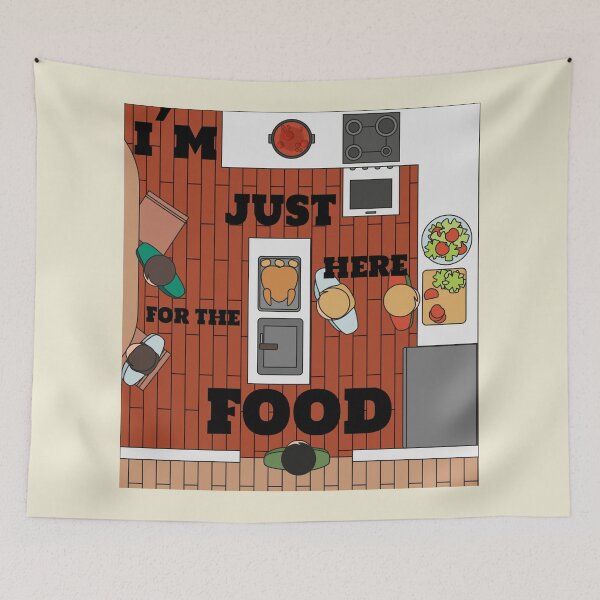 Item preview, I´M HERE JUST FOR THE FOOD designed and sold by ARQ-BRENDS.