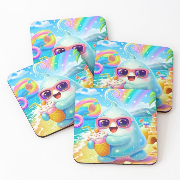 Item preview, Pufko the Drop – Rainbow Summer Buddy designed and sold by CraftDigitPrint.