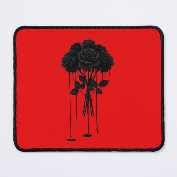 Item preview, Bleeding Black Roses - Gothic Aesthetic Art designed and sold by Black Ink Visions.