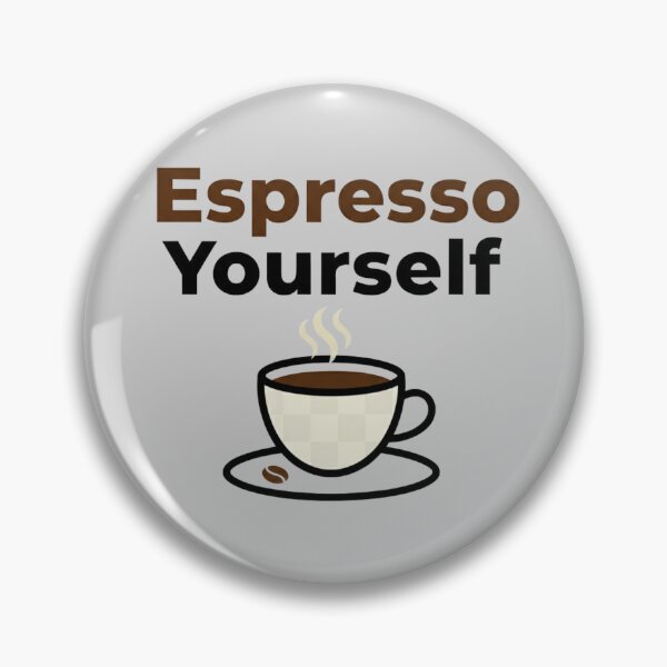 Item preview, Espresso Yourself Funny Coffee Pun T-Shirt Gift designed and sold by DreamsMRC.
