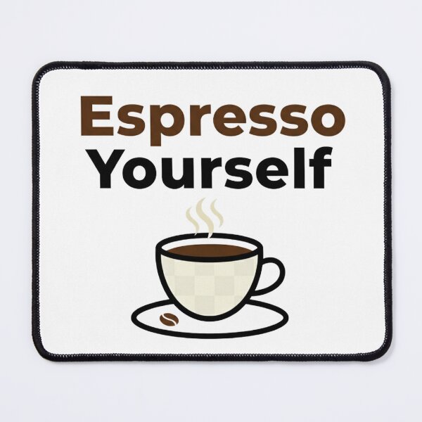 Item preview, Espresso Yourself Funny Coffee Pun T-Shirt Gift designed and sold by DreamsMRC.