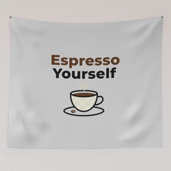 Item preview, Espresso Yourself Funny Coffee Pun T-Shirt Gift designed and sold by DreamsMRC.