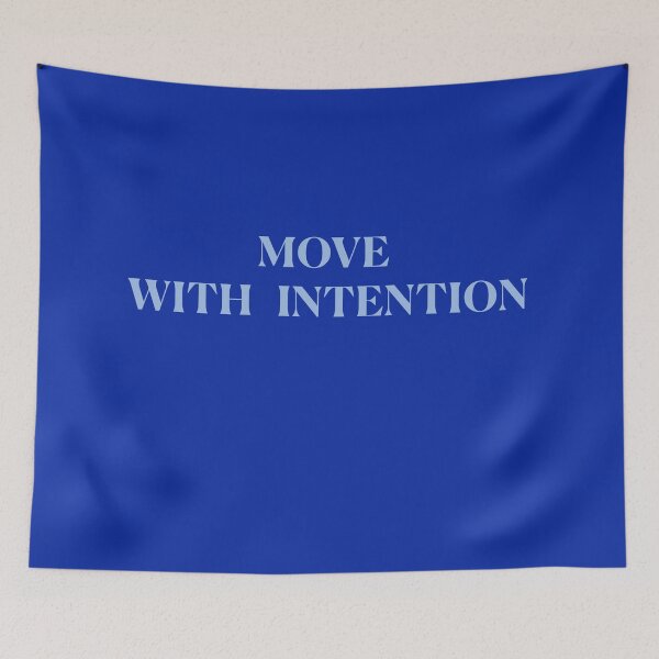 Item preview, Move with Intention! - light blue designed and sold by Feldymerch.