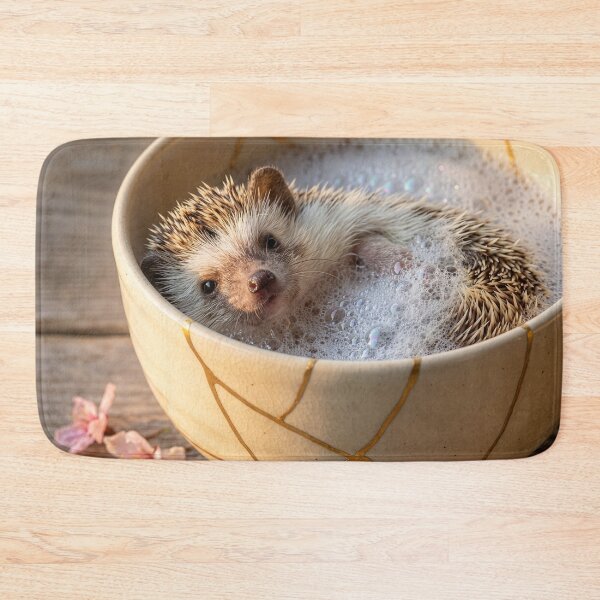 Item preview, Sweet Little Hedgehog Takes a Bath designed and sold by Tridentulus.