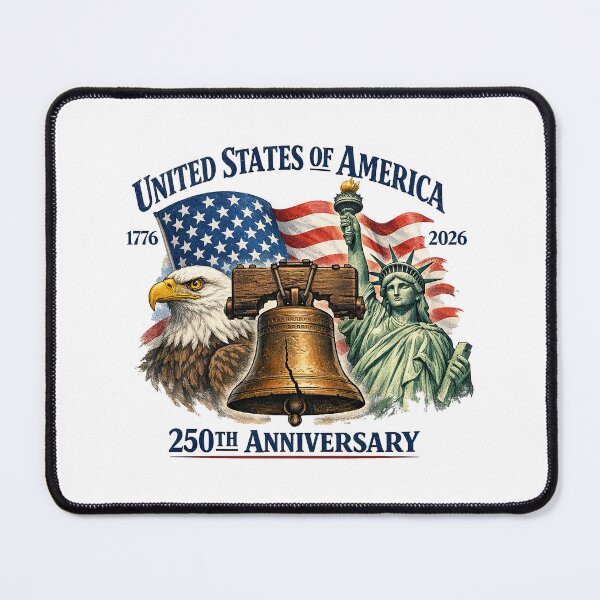 Item preview, USA 250th Anniversary T-Shirts, Patriotic Celebration 1776 2026, American Pride Apparel, Liberty Bell Eagle Statue T-Shirts designed and sold by Tom's Artistry Designs.