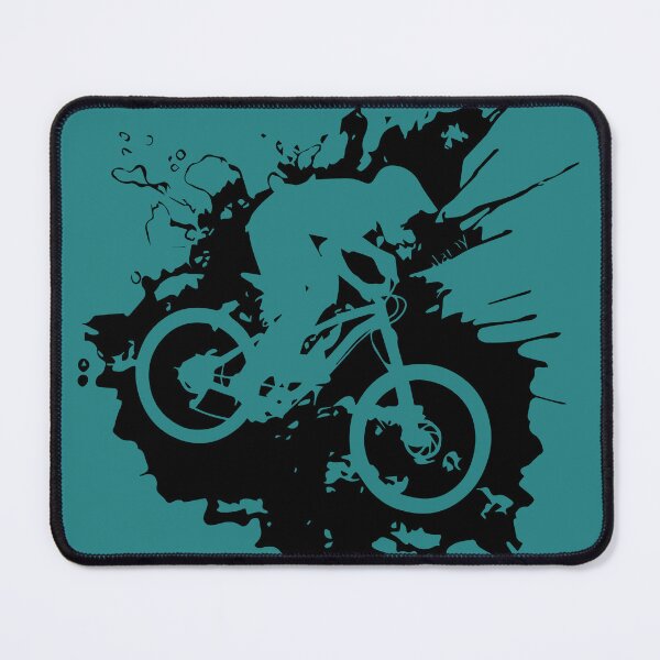 Item preview, Mountain Bike Action Splash (Dynamic Cycling Silhouette) designed and sold by RiseAgainArt.