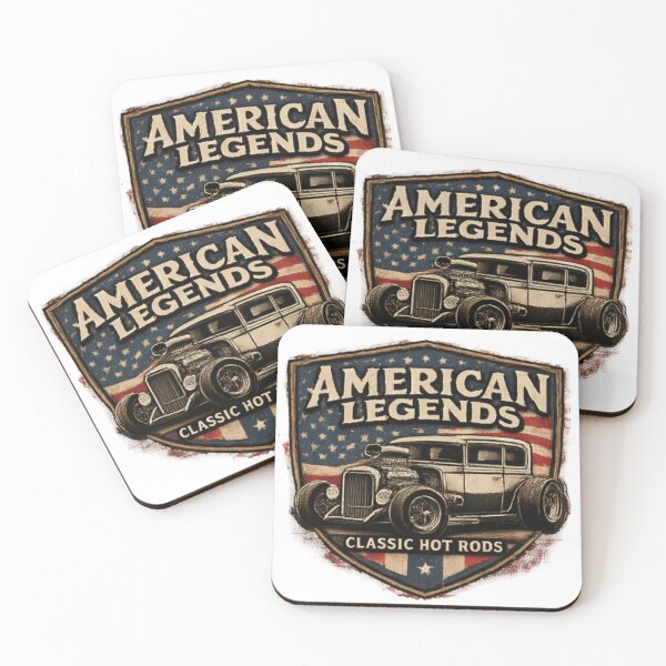 Item preview, American Hot Rod Legend – Vintage Ford Sedan Tribute Design designed and sold by vibrant1502.