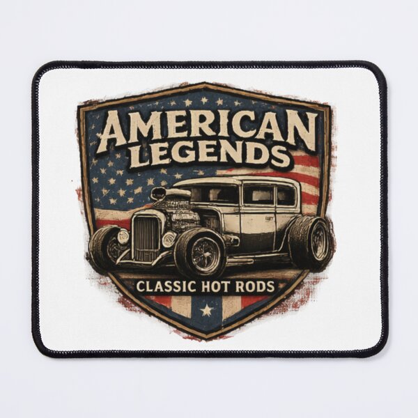 Item preview, American Hot Rod Legend – Vintage Ford Sedan Tribute Design designed and sold by vibrant1502.