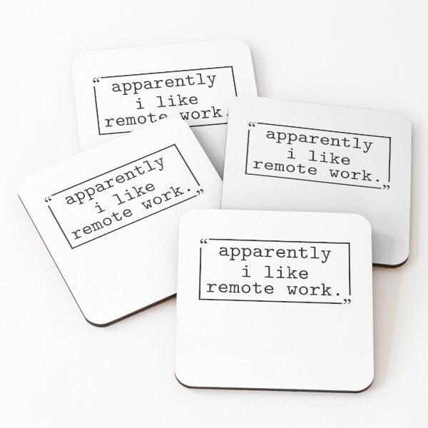 Item preview, Apparently I Like Remote Work Funny Work From Home Workaholic Gift For Coworker Sarcastic Office designed and sold by gunaone-design.