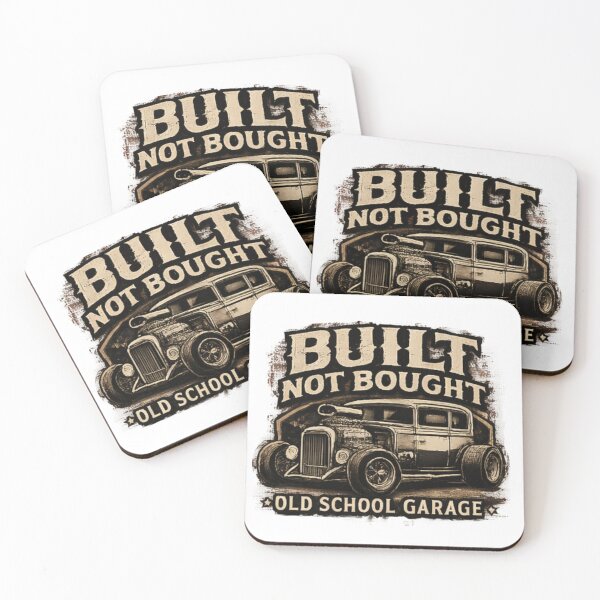 Item preview, Classic Hot Rod Garage – Vintage Americana Car Illustration designed and sold by vibrant1502.