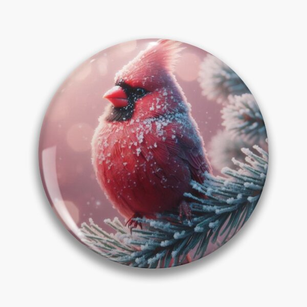 Item preview, red cardinal in the snow designed and sold by Zelda50.