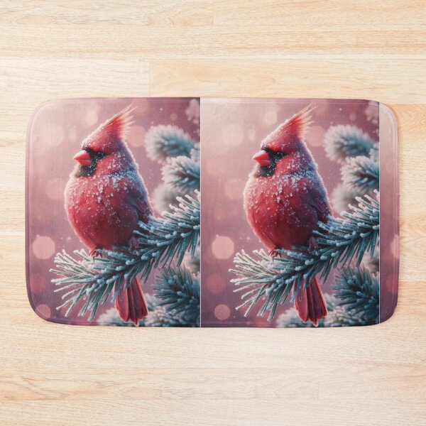 Item preview, red cardinal in the snow designed and sold by Zelda50.