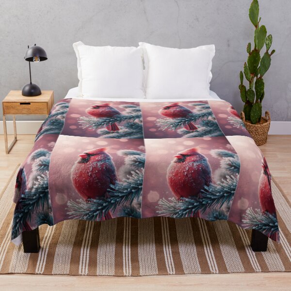 Item preview, red cardinal in the snow designed and sold by Zelda50.