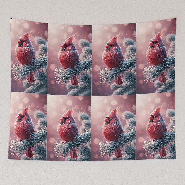 Item preview, red cardinal in the snow designed and sold by Zelda50.