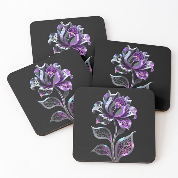 Item preview, Metallic Filigree Purple Floral designed and sold by Micsika.