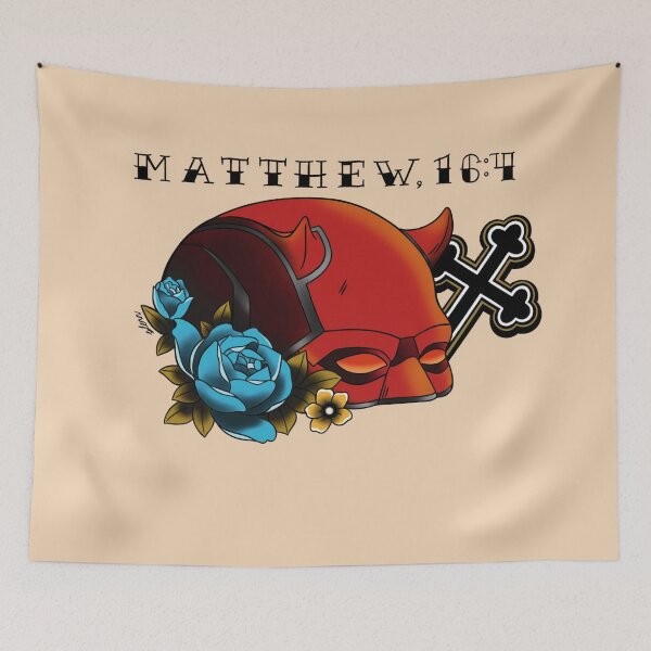 Item preview, Daredevil Mask Tattoo designed and sold by gprier.
