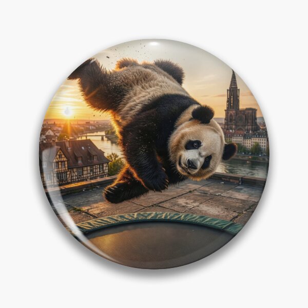 Item preview, Panda on a Trampoline designed and sold by Tridentulus.