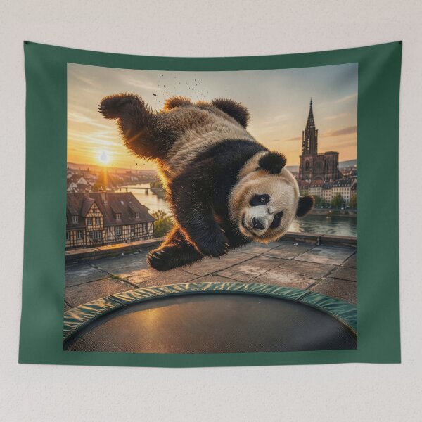 Item preview, Panda on a Trampoline designed and sold by Tridentulus.