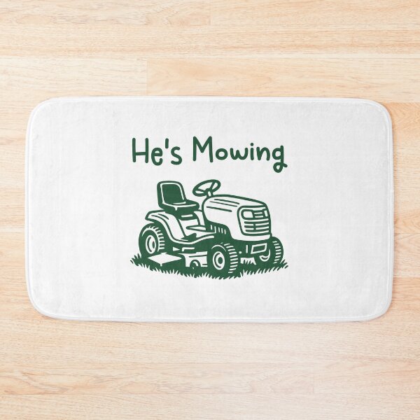Item preview, He's Mowing Funny Husband Lawn Care Yard Work Mowing Grass Husband Father designed and sold by gunaone-design.