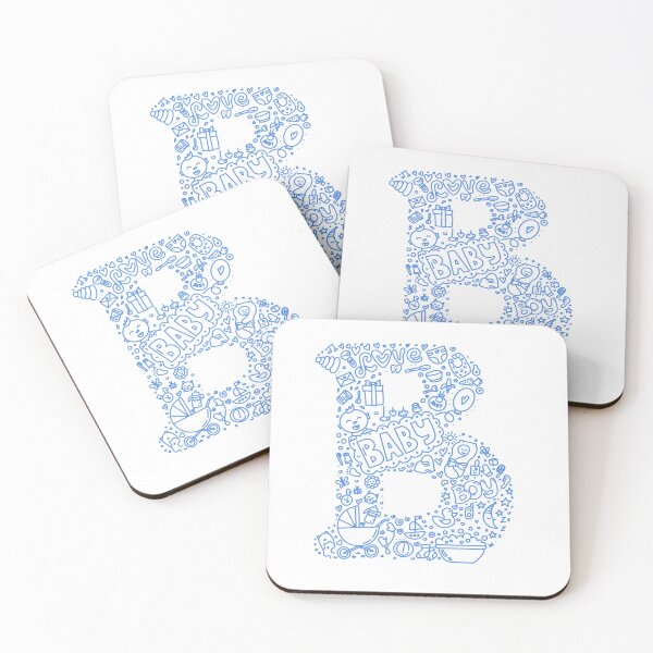 Item preview, Letter B Baby Boy Doodle Line Art designed and sold by shpolka.