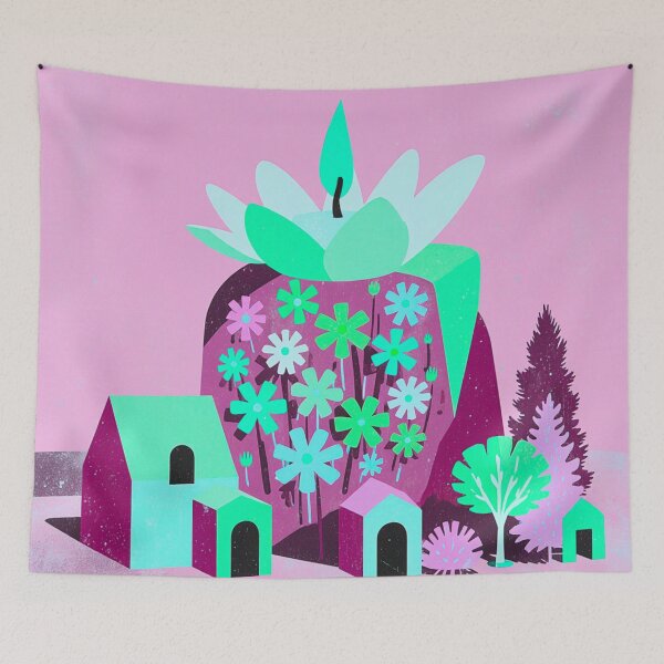 Item preview, Blooming Sanctuary – A Whimsical Floral Village designed and sold by joycrysstudio.