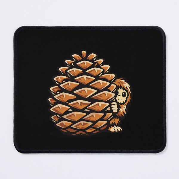 Item preview, Tiny sasquatch with giant pinecone designed and sold by messy-nessie.
