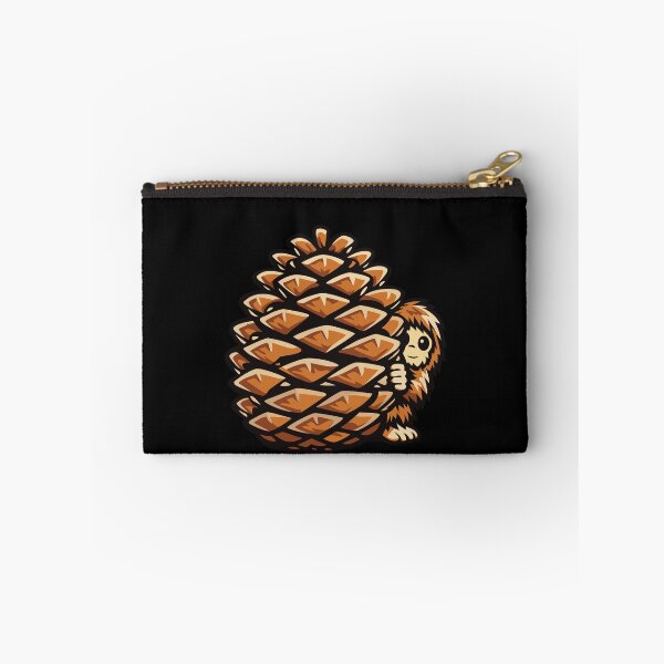 Item preview, Tiny sasquatch with giant pinecone designed and sold by messy-nessie.