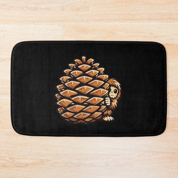 Item preview, Tiny sasquatch with giant pinecone designed and sold by messy-nessie.