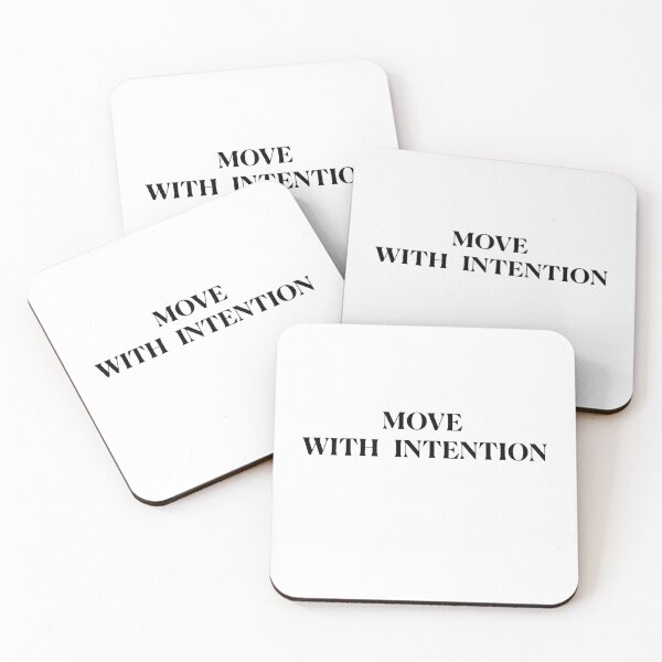 Item preview, Move with Intention! - black designed and sold by Feldymerch.