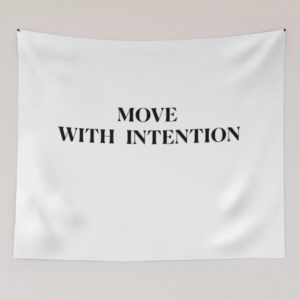 Item preview, Move with Intention! - black designed and sold by Feldymerch.