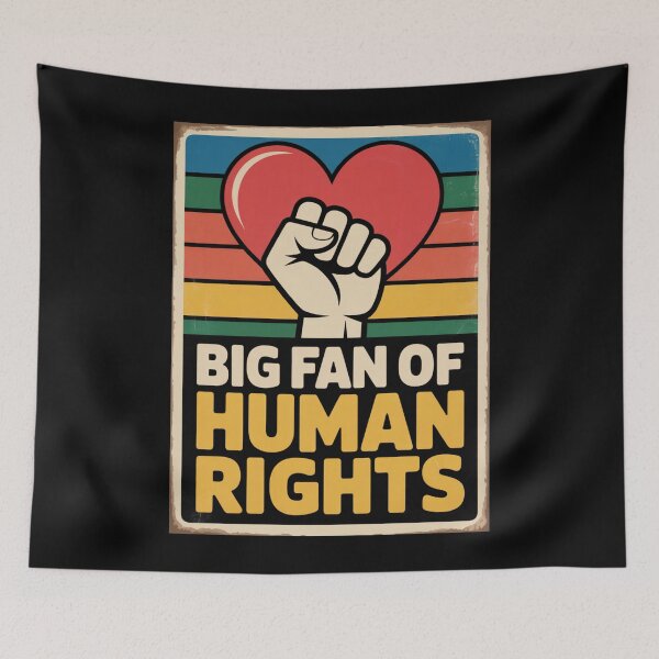 Item preview, Big Fan Of Human Rights Democracy Diversity Free Speech Social Justice Classic T-Shirt designed and sold by PaulaArtworks.