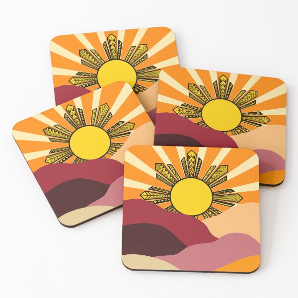 Item preview, Tribal Sun with Red Hills designed and sold by Steeb757.