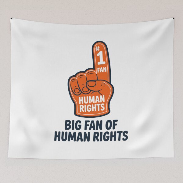 Item preview, Big Fan Of Human Rights Democracy Diversity Free Speech Social Justice Classic T-Shirt designed and sold by PaulaArtworks.