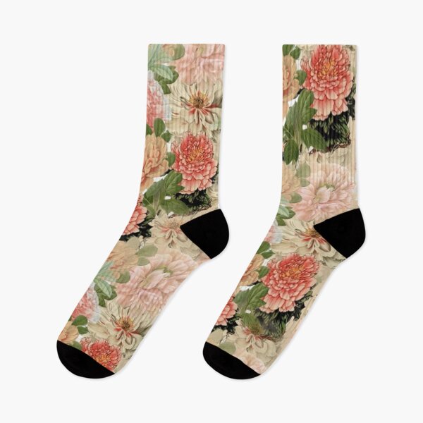 Item preview, Vintage Peonies and Roses Floral Digital Faux Decoupage Collage designed and sold by Licorice Moon.