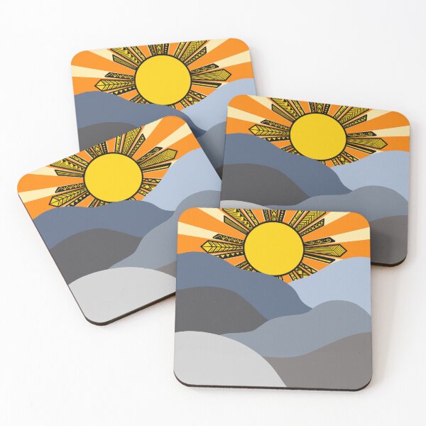 Item preview, Tribal Sun with Blue Hills designed and sold by Steeb757.