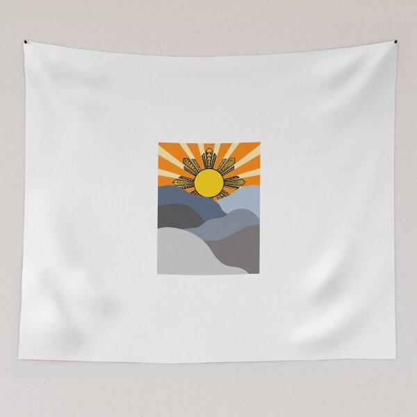 Item preview, Tribal Sun with Blue Hills designed and sold by Steeb757.