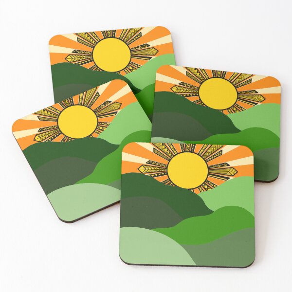 Item preview, Tribal Sun with Green Hills designed and sold by Steeb757.