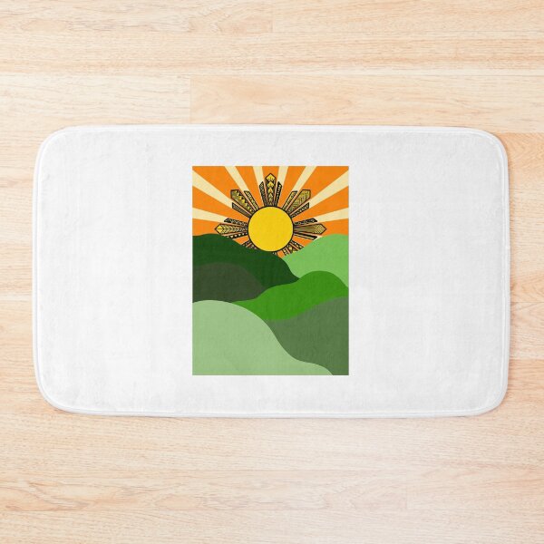 Item preview, Tribal Sun with Green Hills designed and sold by Steeb757.