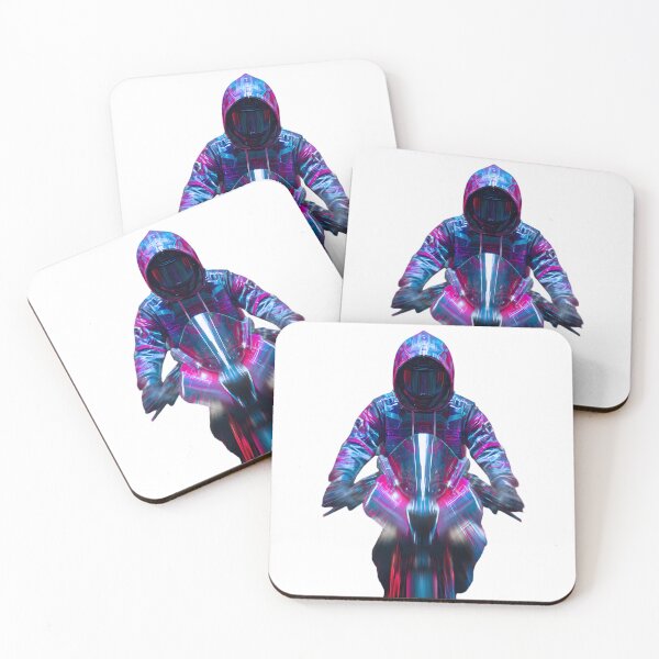 Item preview, Motorcycle Rider Speeds Technology Adrenaline Design Neon designed and sold by ART ATTACK ZONE.