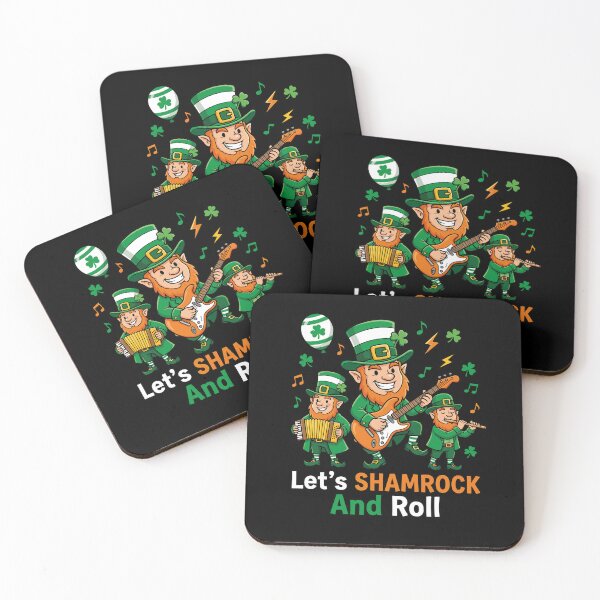 Item preview, St Patricks Let's Shamrock And Roll Musicians Band designed and sold by Betsytiptoe.