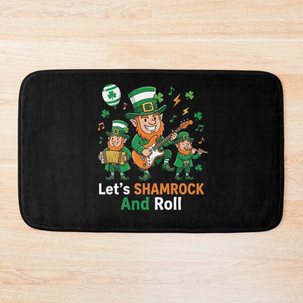 Item preview, St Patricks Let's Shamrock And Roll Musicians Band designed and sold by Betsytiptoe.